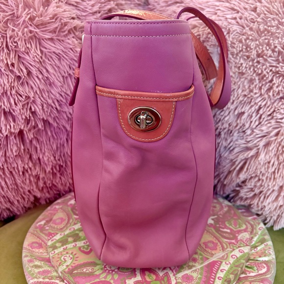 Coach Pink Tote Bag - Picture 4 of 11